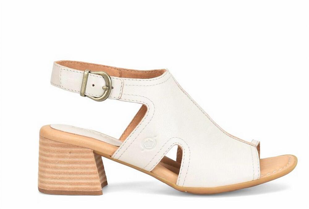 NEW BORN women's swinton sandals in white